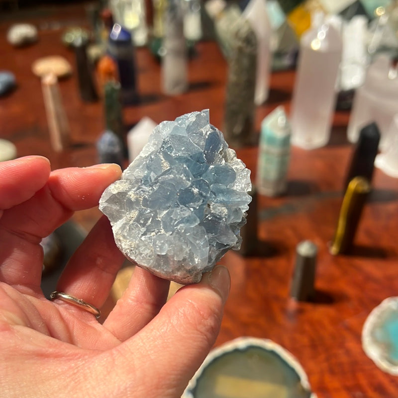 BLUE CELESTITE NATURAL STONE