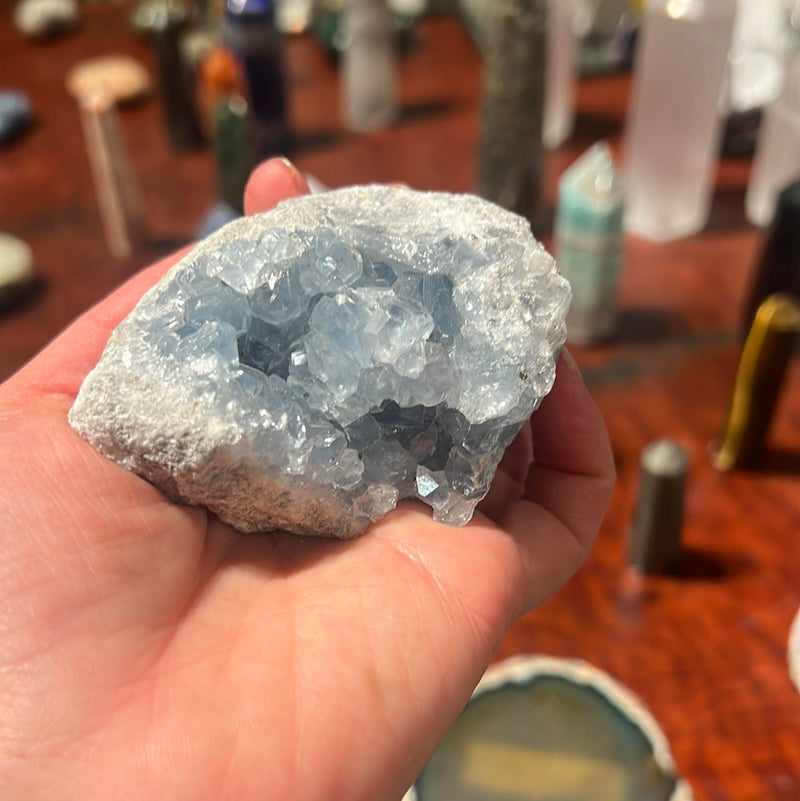 BLUE CELESTITE NATURAL STONE