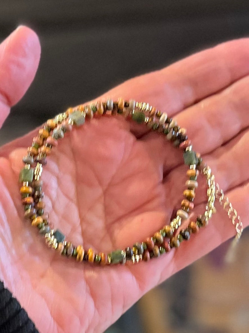 NATURAL STONE BRACELET CHOKER