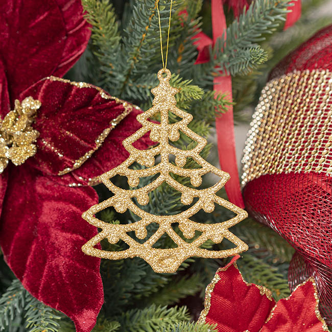 HANGING CHRISTMAS TREE 12PK