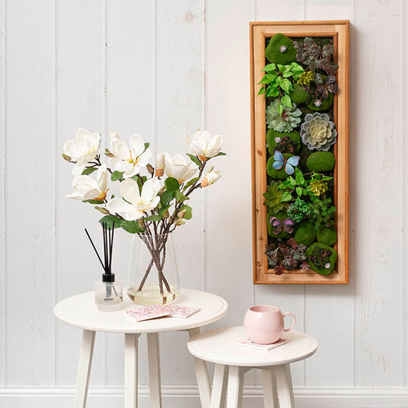 Decorative Succulent & Moss Wall Frame