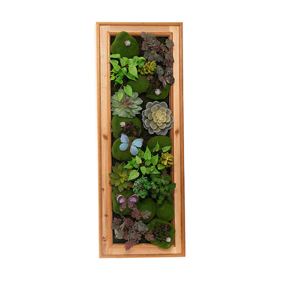 Decorative Succulent & Moss Wall Frame