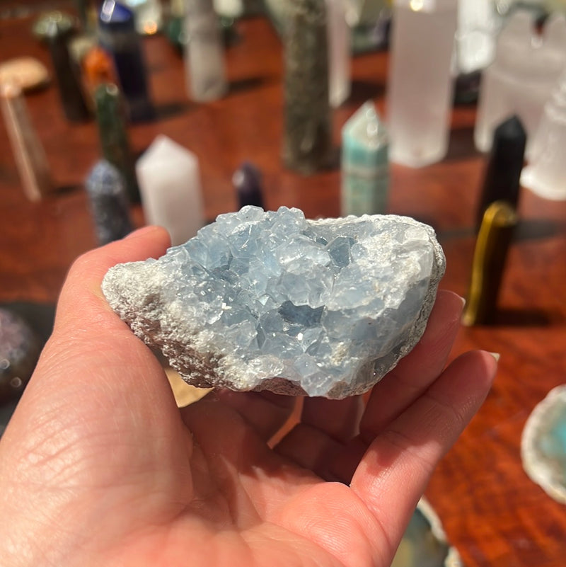 BLUE CELESTITE NATURAL STONE