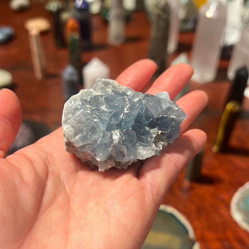 BLUE CELESTITE NATURAL STONE