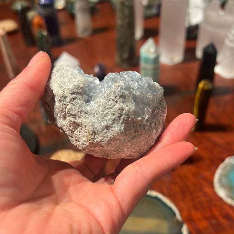 BLUE CELESTITE NATURAL STONE