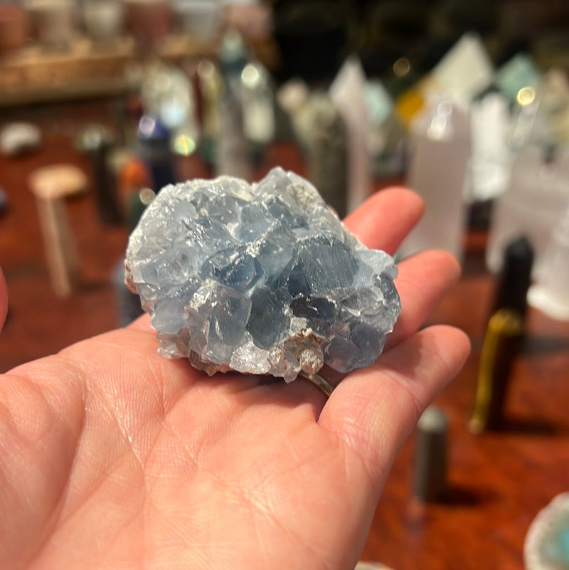 BLUE CELESTITE NATURAL STONE