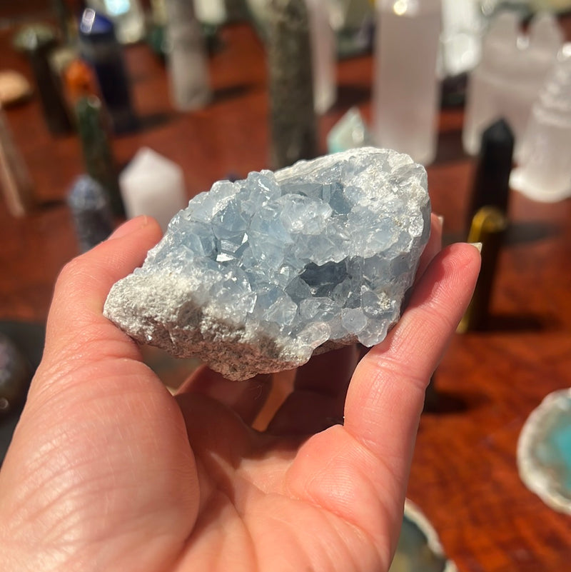 BLUE CELESTITE NATURAL STONE