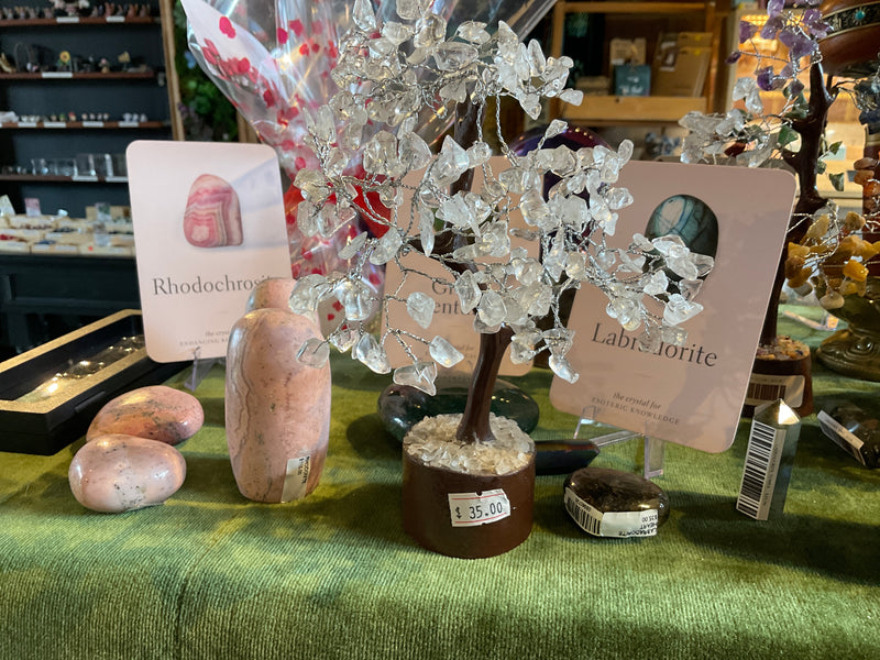CLEAR QUARTZ CRYSTAL TREES