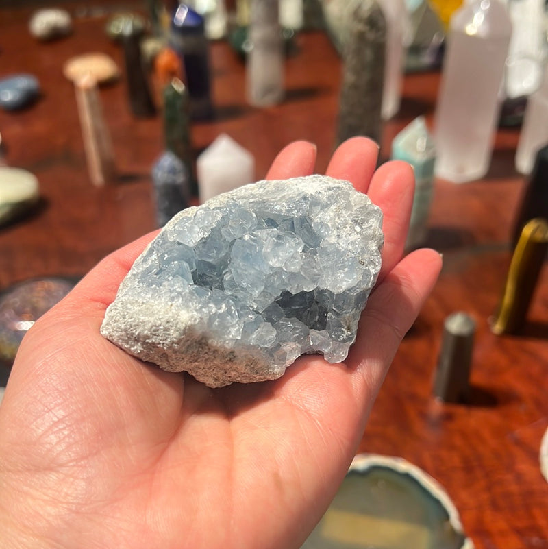 BLUE CELESTITE NATURAL STONE