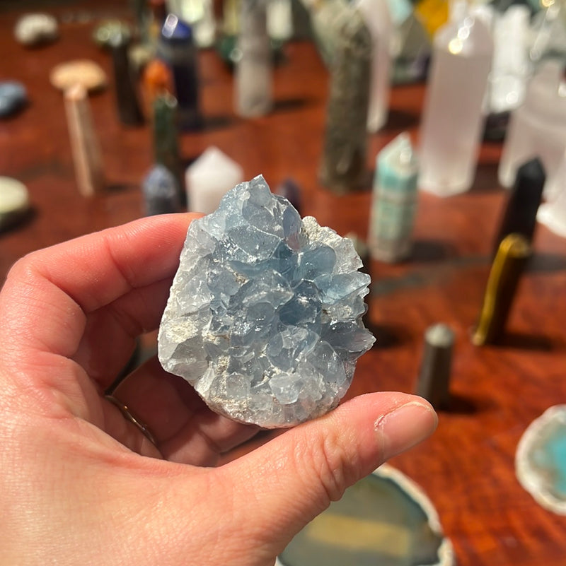BLUE CELESTITE NATURAL STONE