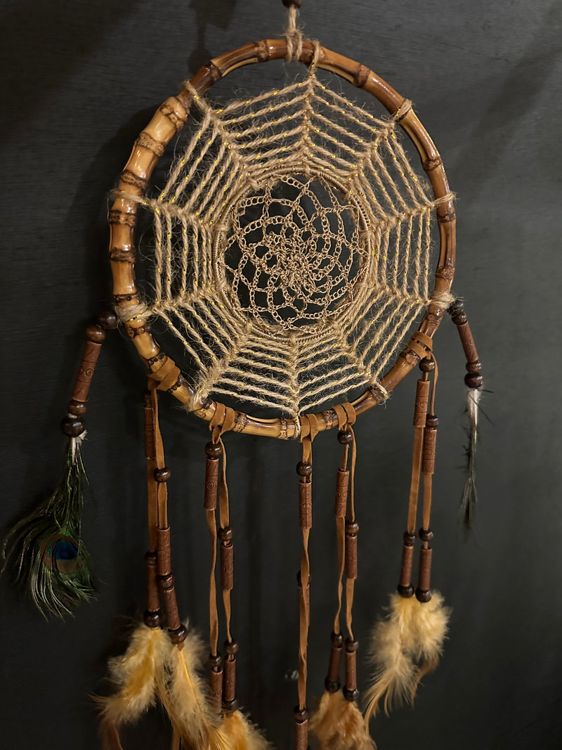PEACOCK ORANGE DREAMCATCHER