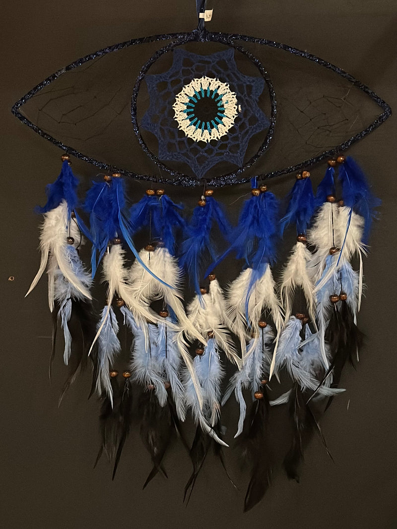 LARGE EVIL EYE DREAMCATCHER