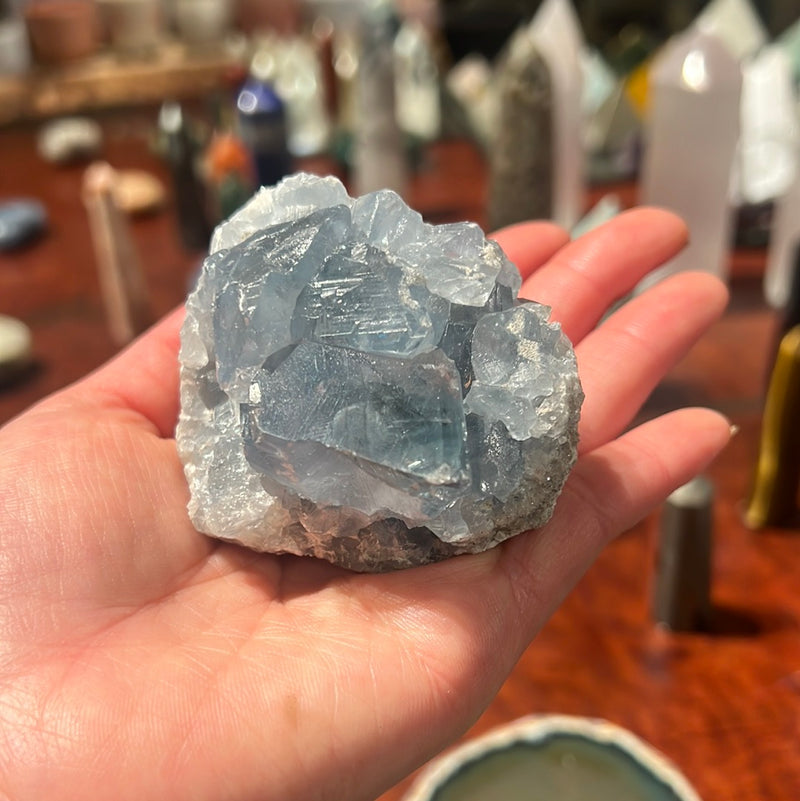 BLUE CELESTITE NATURAL STONE