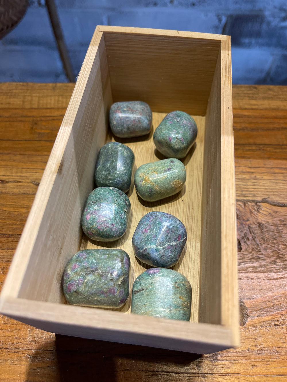 Ruby Zoisite Tumbled Stone