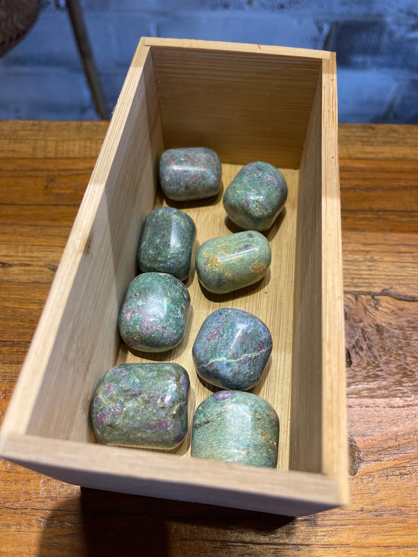 Ruby Zoisite Tumbled Stone