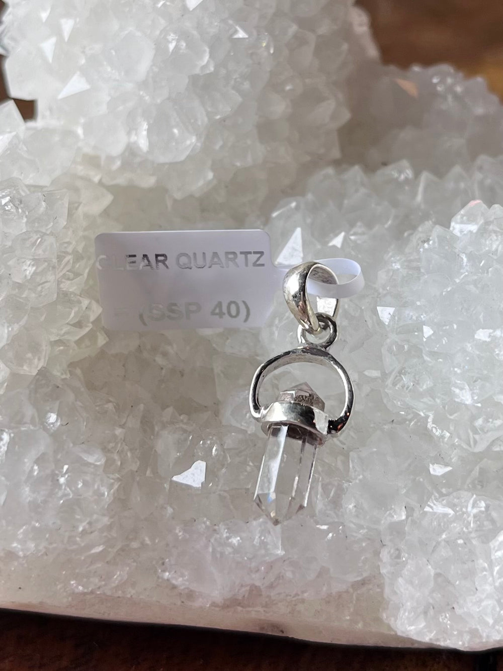 Double Point Pendant in Sterling Silver
