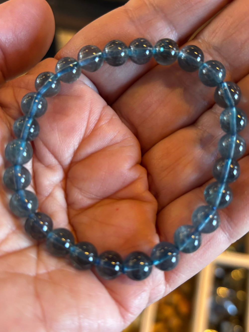 Natural Blue Aquamarine Bracelet