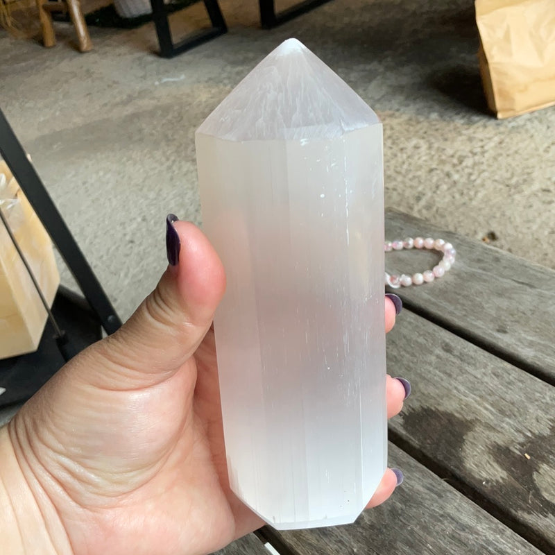 Selenite Tower Large