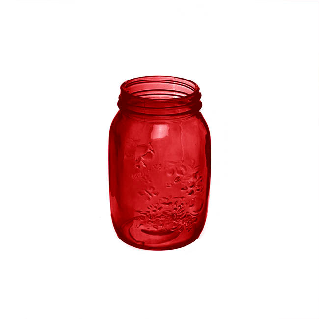 Red Glass Vase