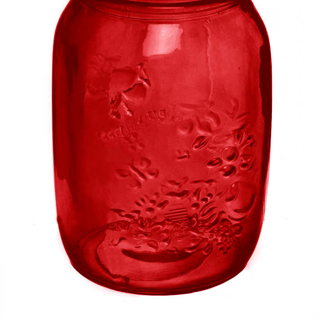 Red Glass Vase