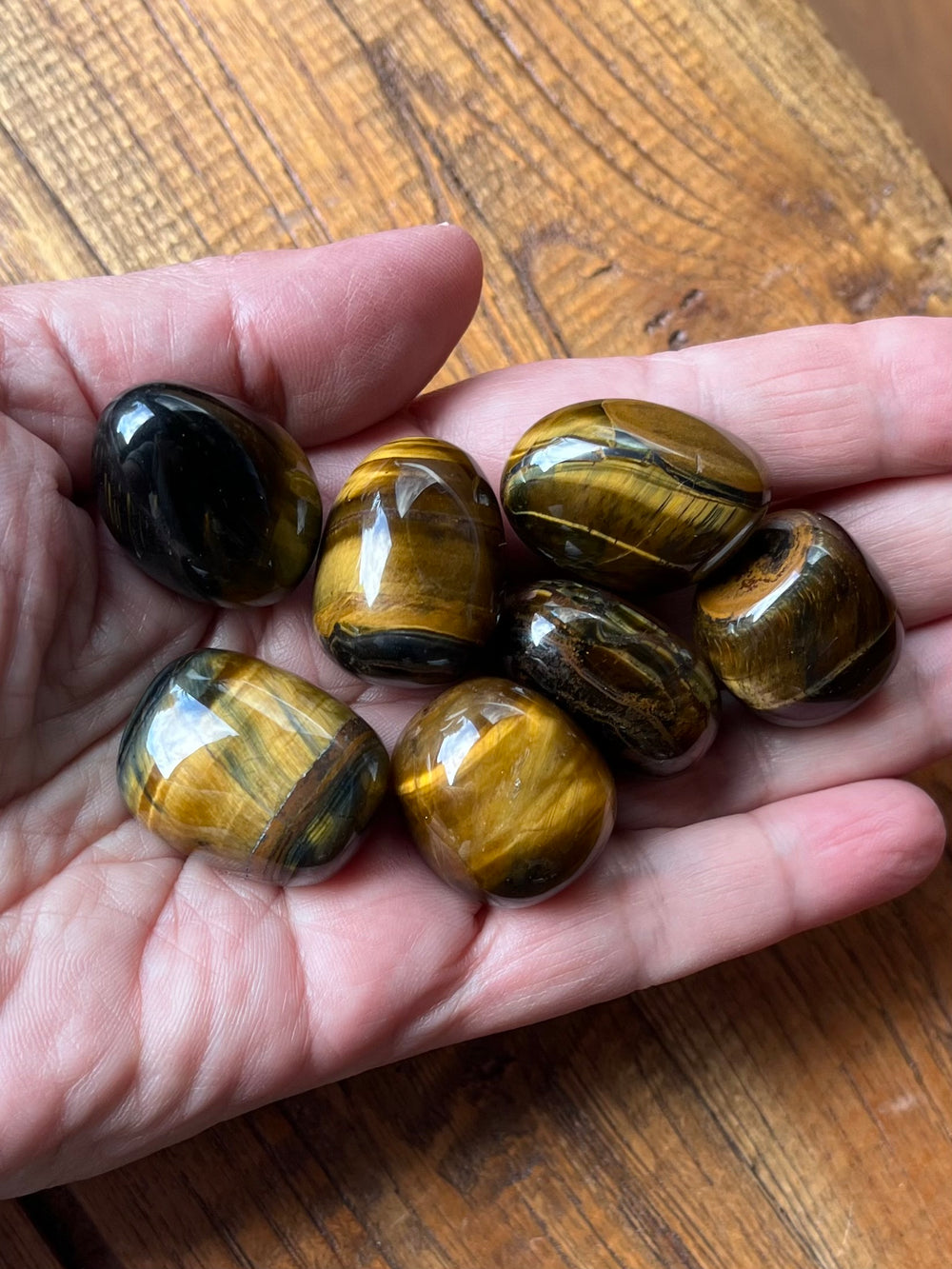 Tiger's Eye Tumbled Stone