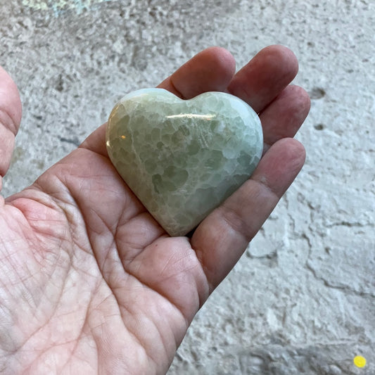 HEART CARRIBEAN CALCITE GREEN