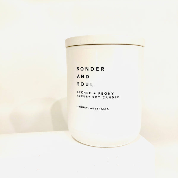 Lychee + Peony Soy Candle