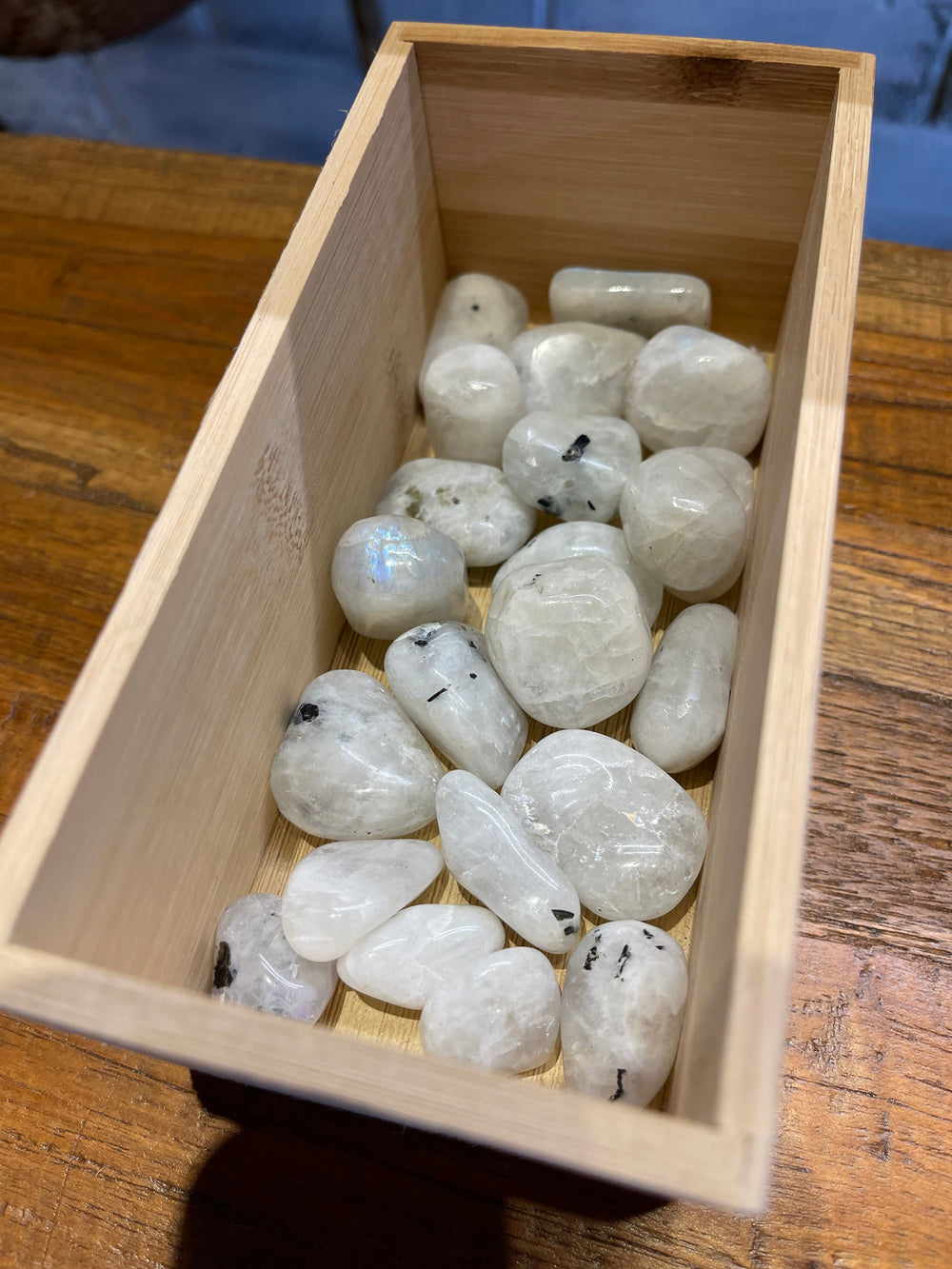 Rainbow Moonstone Tumbled Stone