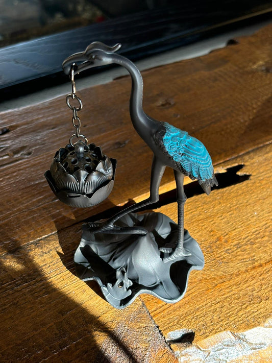 CRANE INCENSE BURNER