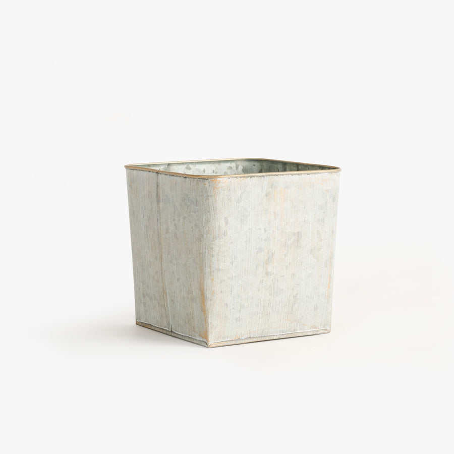 Atelier Square Metal Tin Planter