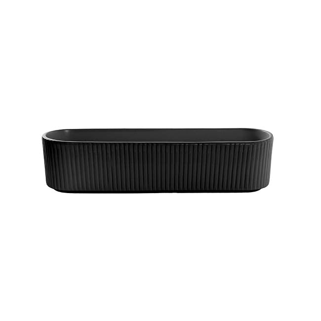 Ceramic Trough Large Matte Black