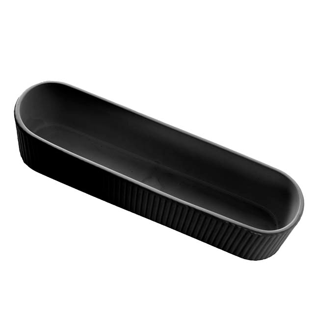 Ceramic Trough Large Matte Black