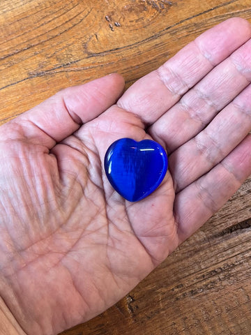 CATS EYE HEART COBALT BLUE