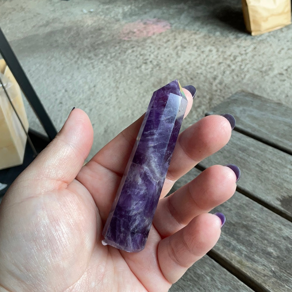 Deep Purple Amethyst Tower