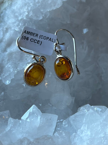 AMBER DROP EARRINGS