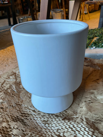 CERAMIC MORANDI POT WHITE