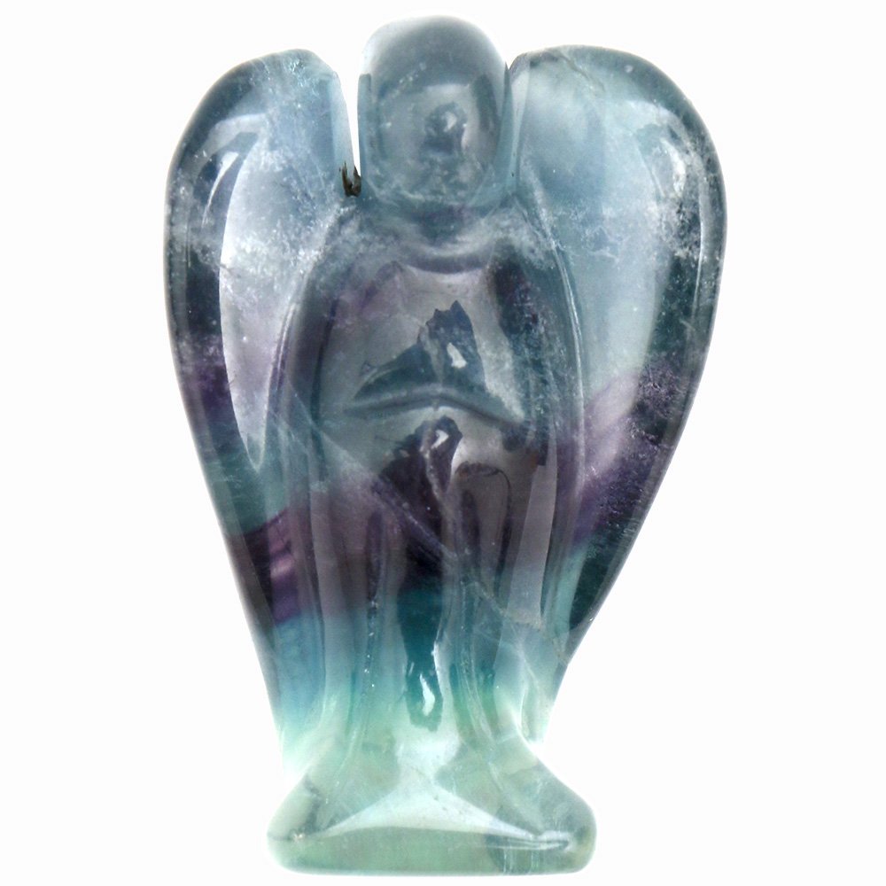 CARVING POCKET ANGEL FLOURITE