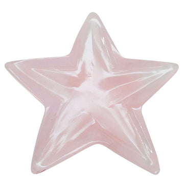 PLATE - CALCITE PINK STAR 10CM