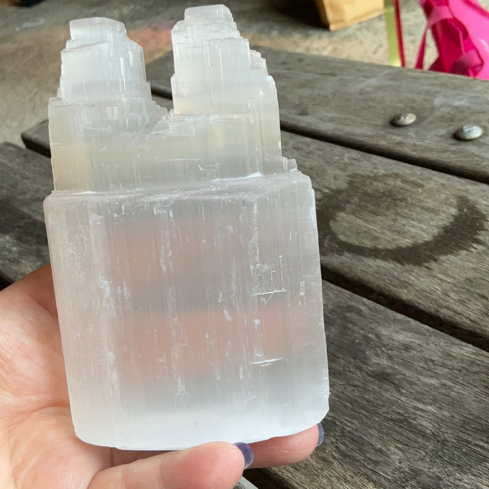 Selenite Twin Tower