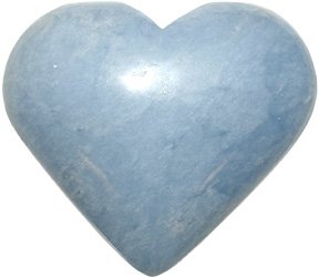 Angelite Puffed Heart