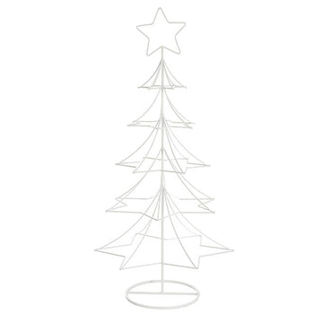 Metal Star Table Top Tree - White 30x60cmH