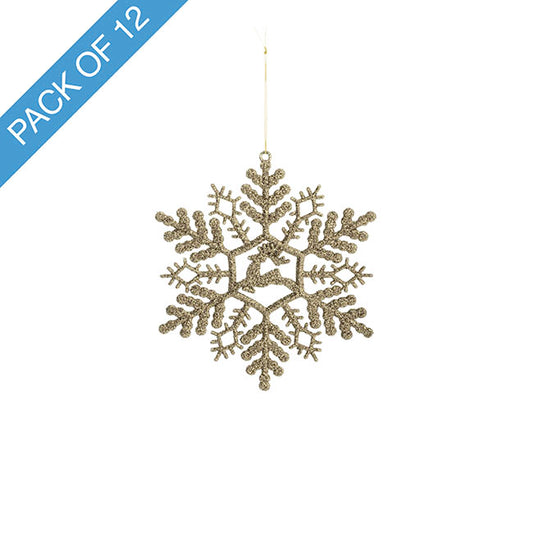 HANGING REINDEER SNOWFLAKE
