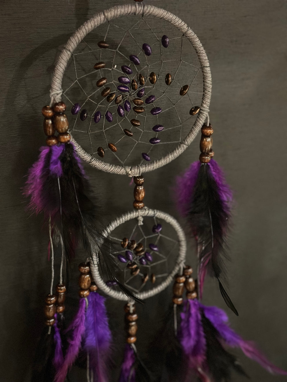 Purple Dreamcatcher 11cm x 60cm