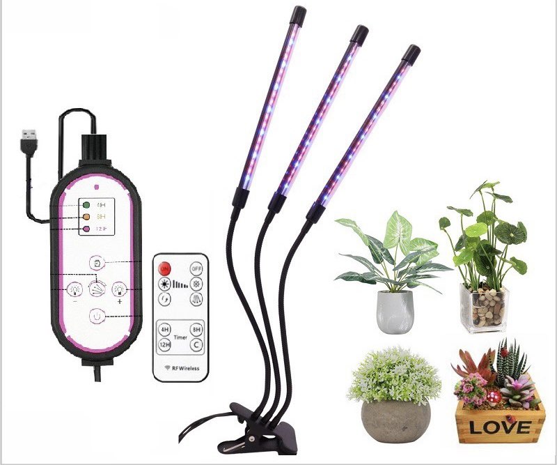 3-Head USB Grow Light