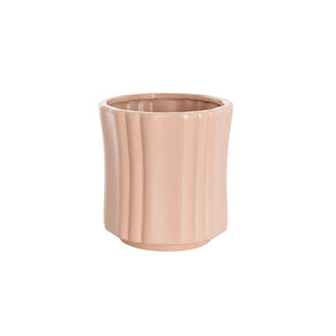 Ceramic Florence Vase in Matte Pink