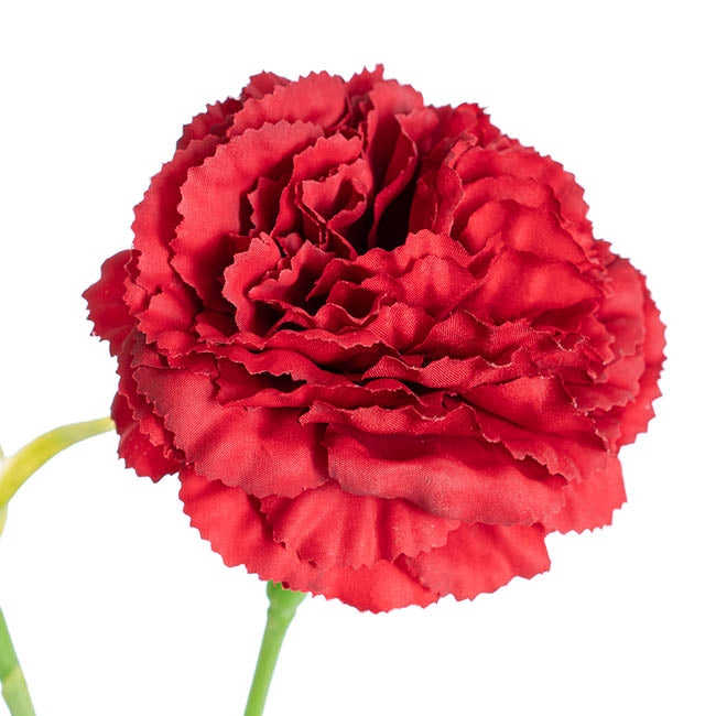 Carnation Ruffle 3 Head Spray Dark Red