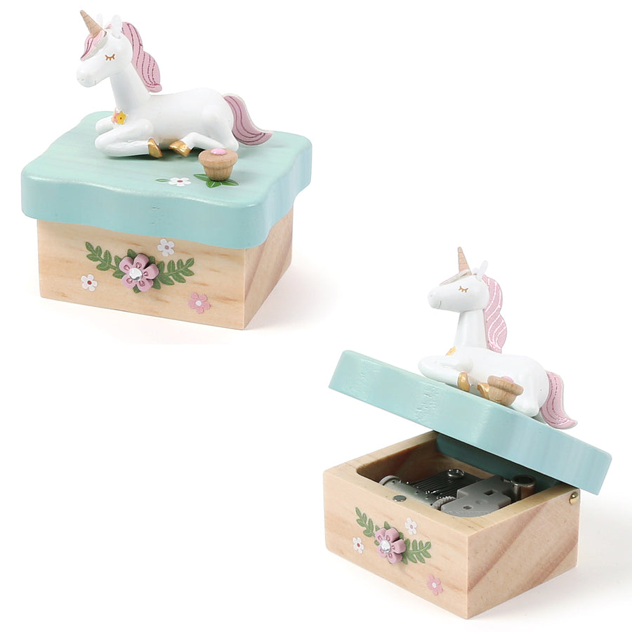 Sitting Unicorn Mini Music Box