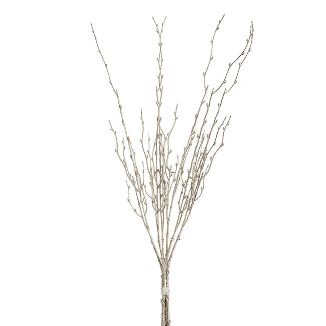Metallic Branch Bunch x3 Spray Champagne 70cm