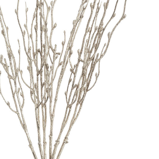 Metallic Branch Bunch x 3 Spray Champagne (70cmH)