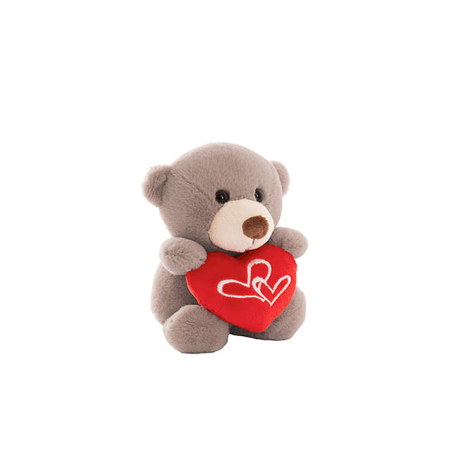 Teddy Bear Nelson w Love Heart 14cm Plush Toy